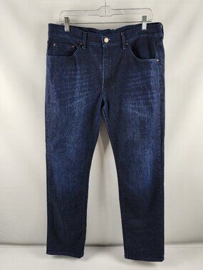 Mott & Bow Jeans Mens 35x30 Blue Crosby Slim Fit Denim